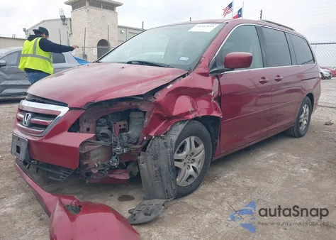 2006 Honda Odyssey Ex-L z USA, uszkodzony, nr VIN 5FNRL38736B006645